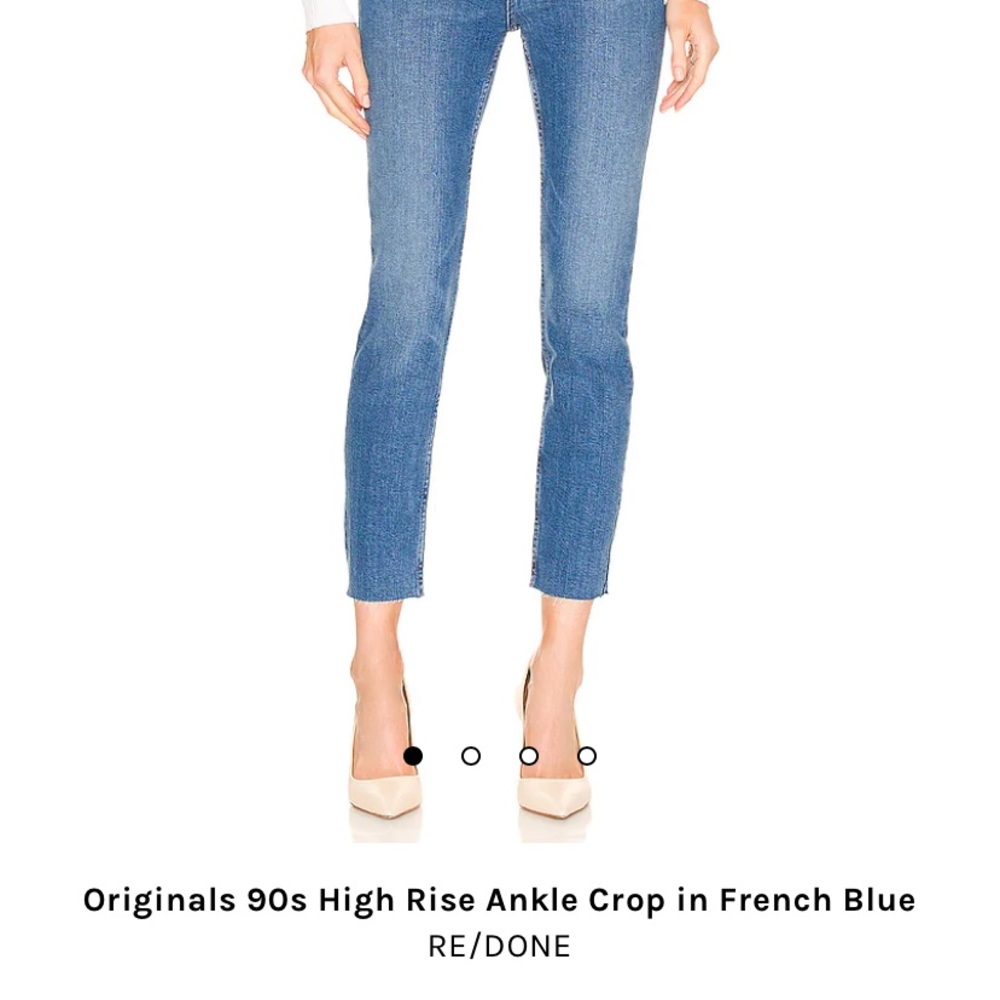 Nwts redone 90s high rise ankle crop